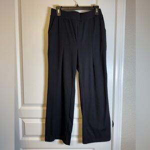 Straight Yoga Pants Pull On Tuck Line Stretchy Dress Pants Size Large EUC #2225